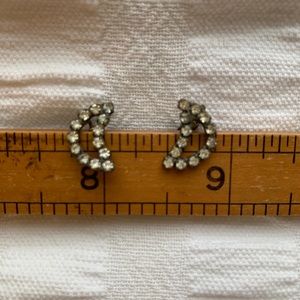 Clip on half moon earrings!